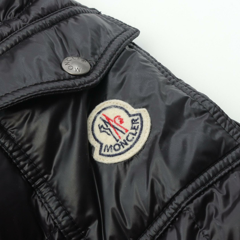 MONCLER HUBERT 羽絨外套 4193215 尼龍 黑色 二手 男款-4