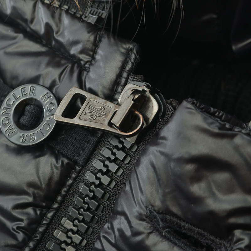 MONCLER HUBERT 羽絨外套 4193215 尼龍 黑色 二手 男款-6