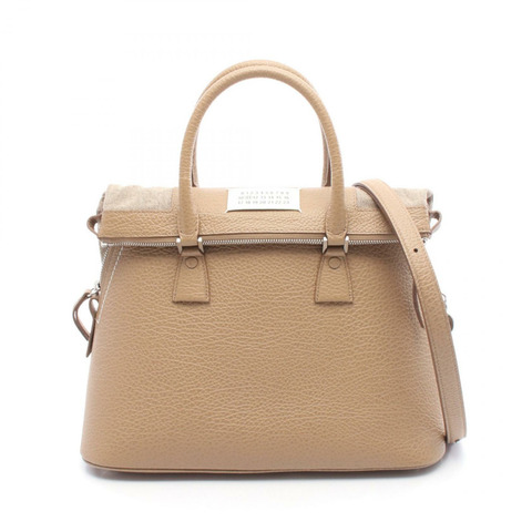 Maison Margiela 5AC 中型肩挎包 米色皮革 二手 女士