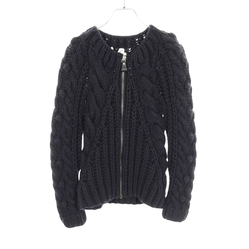 愛馬仕其他款式羊絨海軍藍二手女裝-0