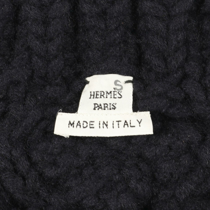 愛馬仕其他款式羊絨海軍藍二手女裝-2