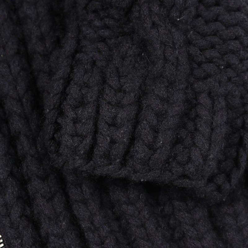 愛馬仕其他款式羊絨海軍藍二手女裝-6