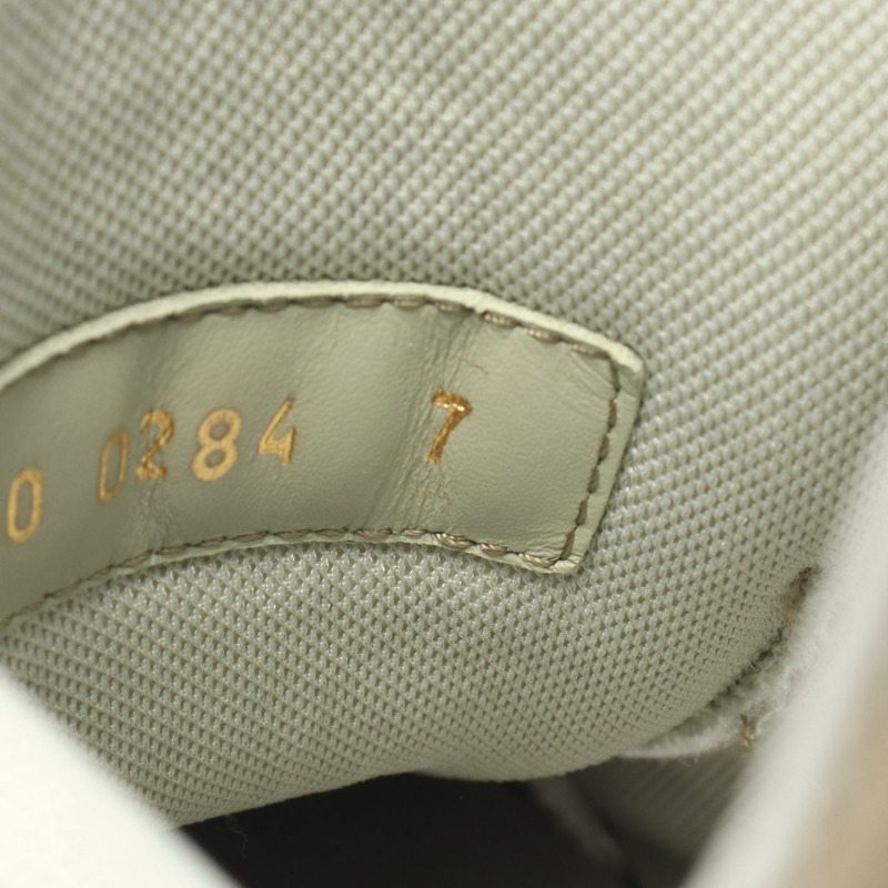 路易威登 LV 運動鞋系列 #7 繫帶款 1ADHA4 皮革 綠色 二手 男款-6