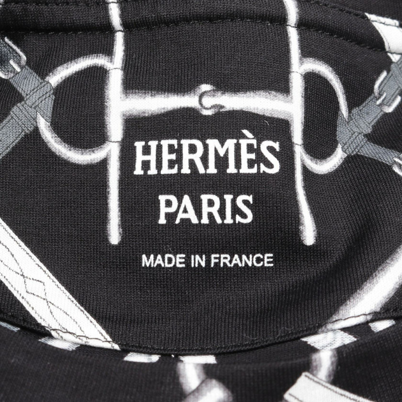 愛馬仕 PARCOURS SANS FAUTE T卹洋裝 #34 純棉黑灰色二手女款-2