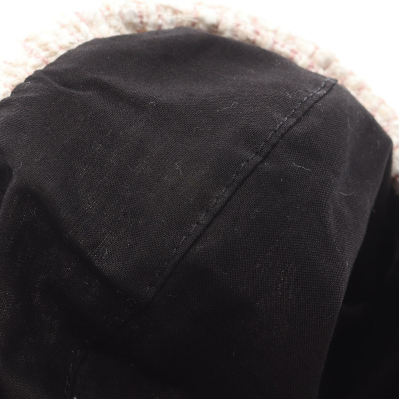 香奈兒 COCO 標誌帽子,粉紅色,棉質黏膠混紡,二手,女款 M 碼-6