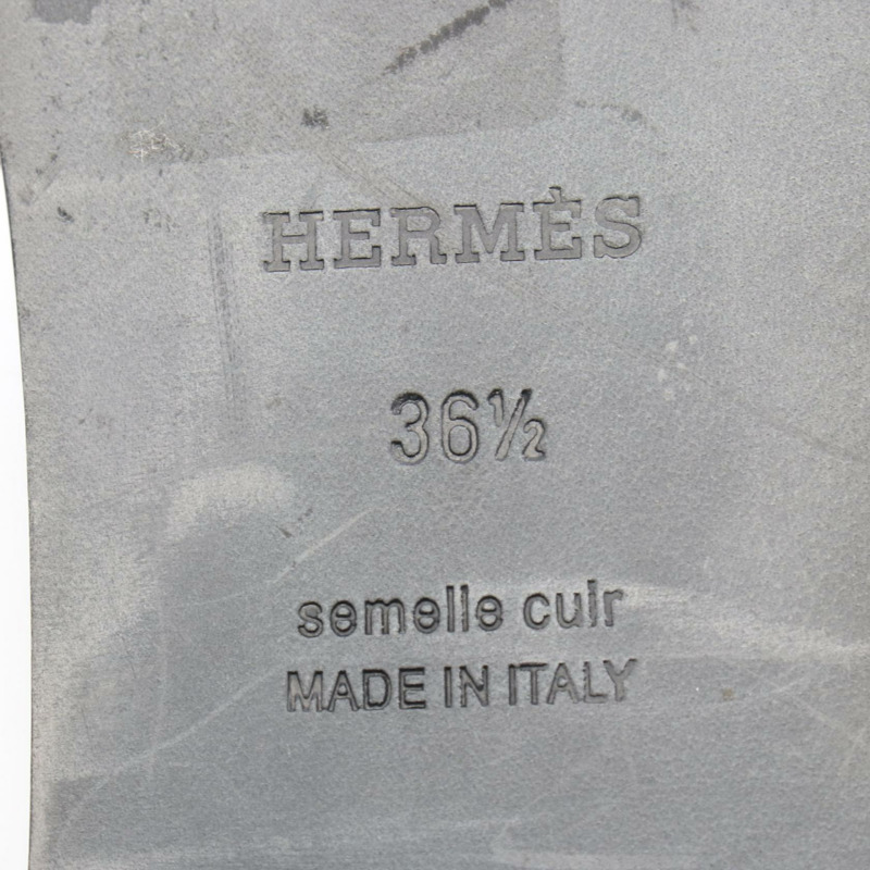 愛馬仕 Oran 穆勒涼鞋 平底鞋 黑色 二手 女款 #36 1/2-5