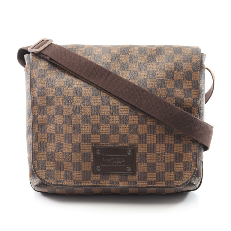 路易威登 Brooklyn MM 單肩斜背包 N51211 Damier 帆布皮革 LV-0