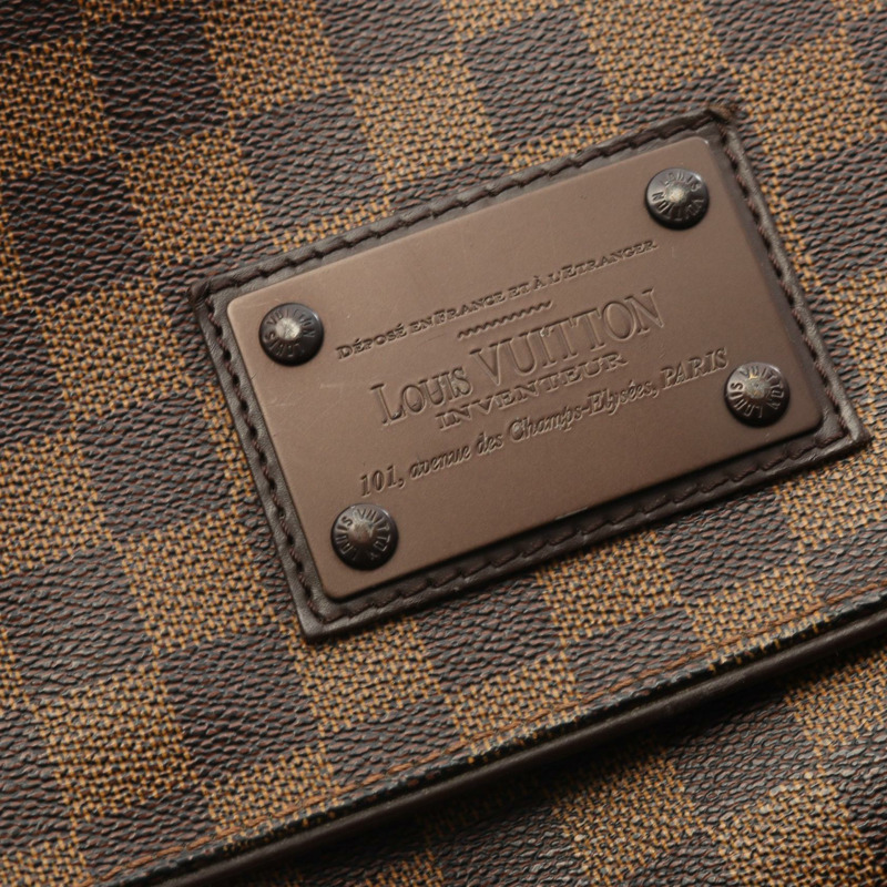 路易威登 Brooklyn MM 單肩斜背包 N51211 Damier 帆布皮革 LV-9