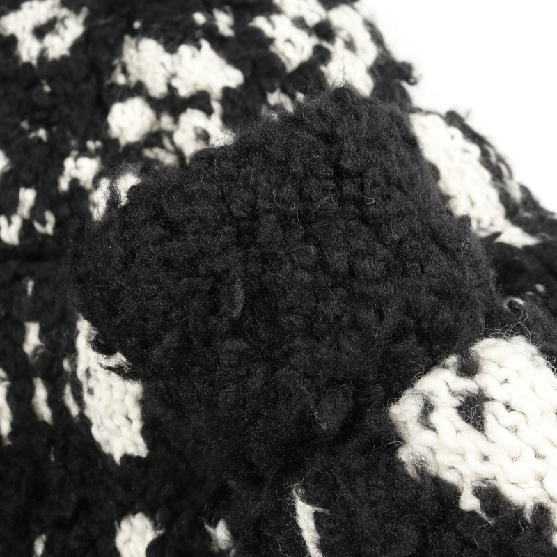 香奈兒 COCO 標誌外套 #34 P62172K47609 羊毛羊絨混紡 黑白 二手-6