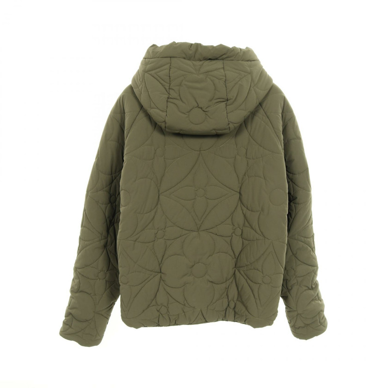 路易威登花卉絎縫連帽衫 其他外套 尼龍 卡其色 二手 男士-1