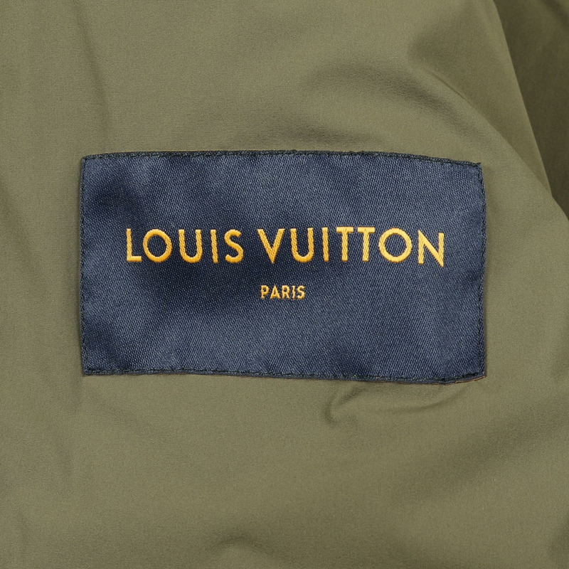路易威登花卉絎縫連帽衫 其他外套 尼龍 卡其色 二手 男士-2