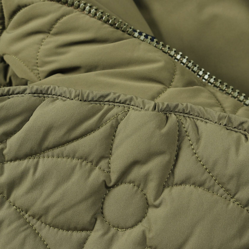 路易威登花卉絎縫連帽衫 其他外套 尼龍 卡其色 二手 男士-8