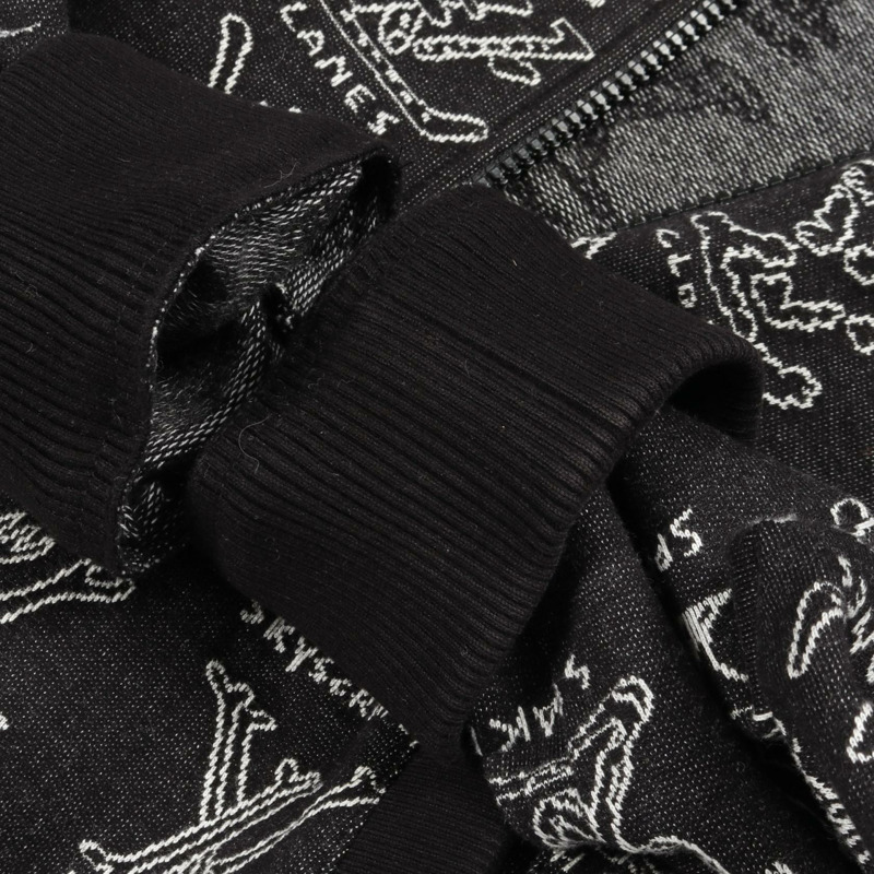 路易威登 LV 卡通提花拉鍊外套 其他外套 RM211M ZMH HKY21W 棉質黑色 二手 男款-8