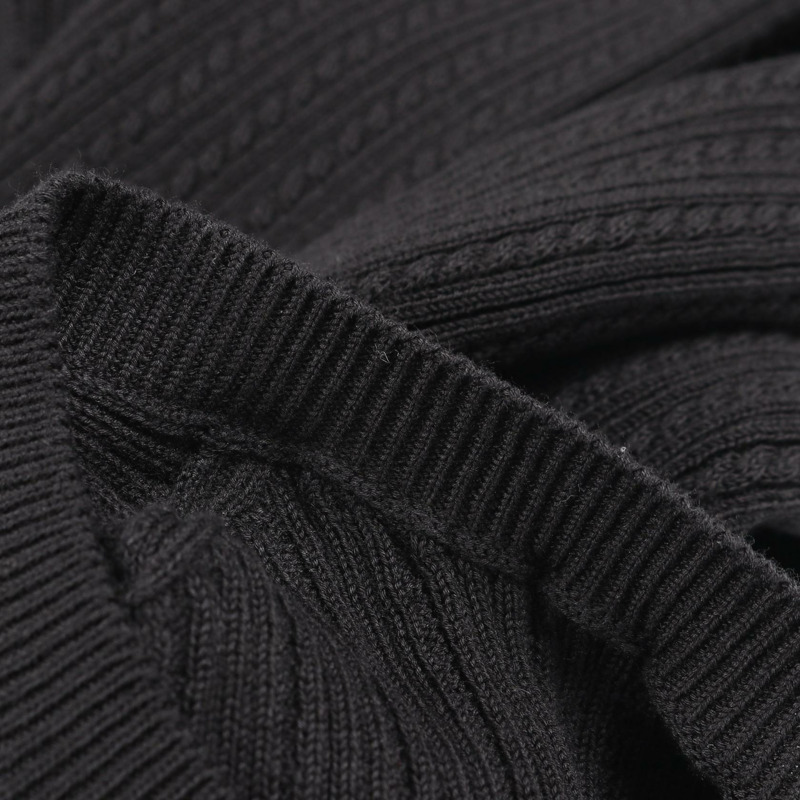 香奈兒 COCO 標誌獅子紐帶針織開襟衫,棉質,黑色,二手,女款,38碼-6