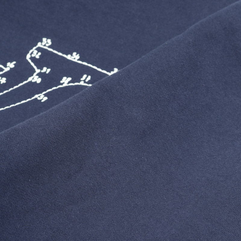 路易威登 LV 縫線印花刺繡衛衣,純棉,海軍藍,二手,男款 XL 碼-5