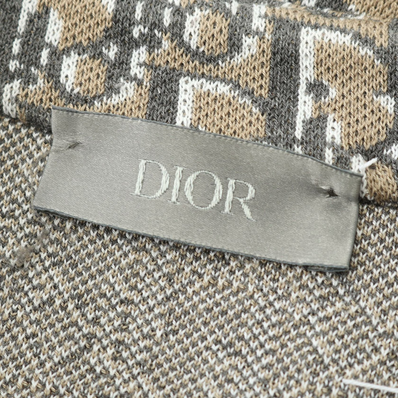 Christian Dior Oblique 襯衫上衣 XS 碼 023M550AT099 棉 米色 二手 男款-2