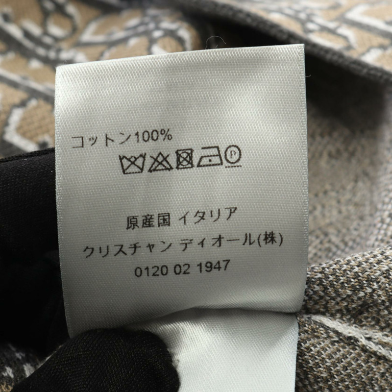 Christian Dior Oblique 襯衫上衣 XS 碼 023M550AT099 棉 米色 二手 男款-3