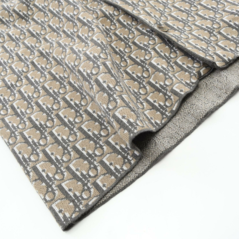 Christian Dior Oblique 襯衫上衣 XS 碼 023M550AT099 棉 米色 二手 男款-5