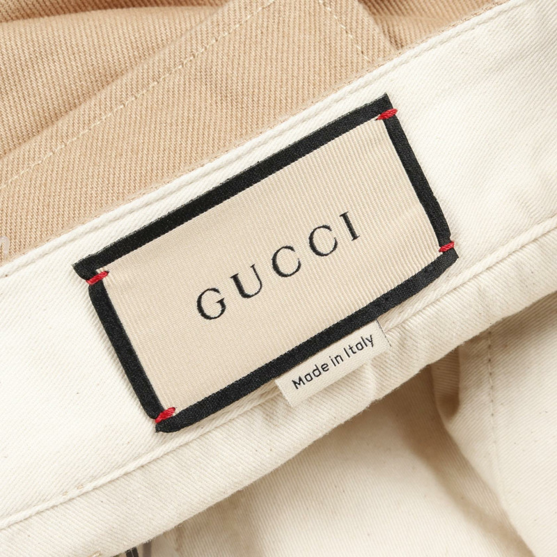 GUCCI GG圖案有機牛仔褲 #44 牛仔棉 米色 二手 男款-2