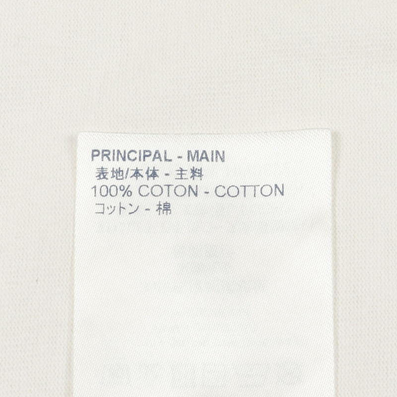 路易威登 2054 LV 純色印花T卹 L碼 純棉 白色 二手 男款-3