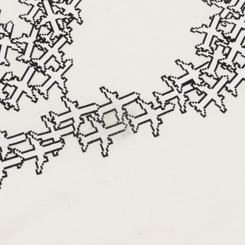 路易威登 2054 LV 純色印花T卹 L碼 純棉 白色 二手 男款-11