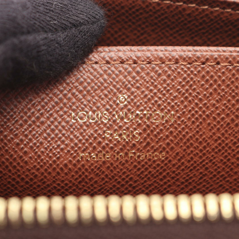 路易威登 Zippy around 長版皮夾 M42616 Monogram 帆布 棕色 二手 男女通用-3