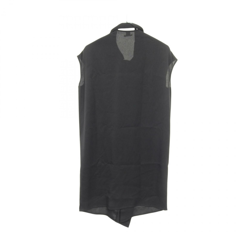 愛馬仕無袖洋裝 06-7300 絲質人造絲混紡 黑色 二手 女款 34碼-1