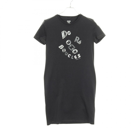 愛馬仕 (HERMES) 超短洋裝長T卹 3H4506DL 純棉黑色二手女款 #34