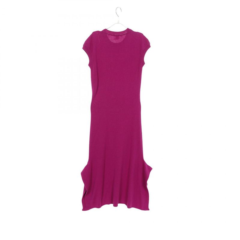 愛馬仕 (HERMES) 針織連身裙，短袖，棉羊絨混紡，紫色，二手，女款，34碼-1