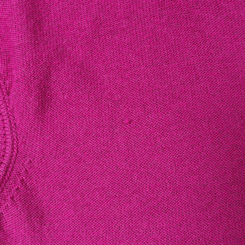 愛馬仕 (HERMES) 針織連身裙，短袖，棉羊絨混紡，紫色，二手，女款，34碼-5