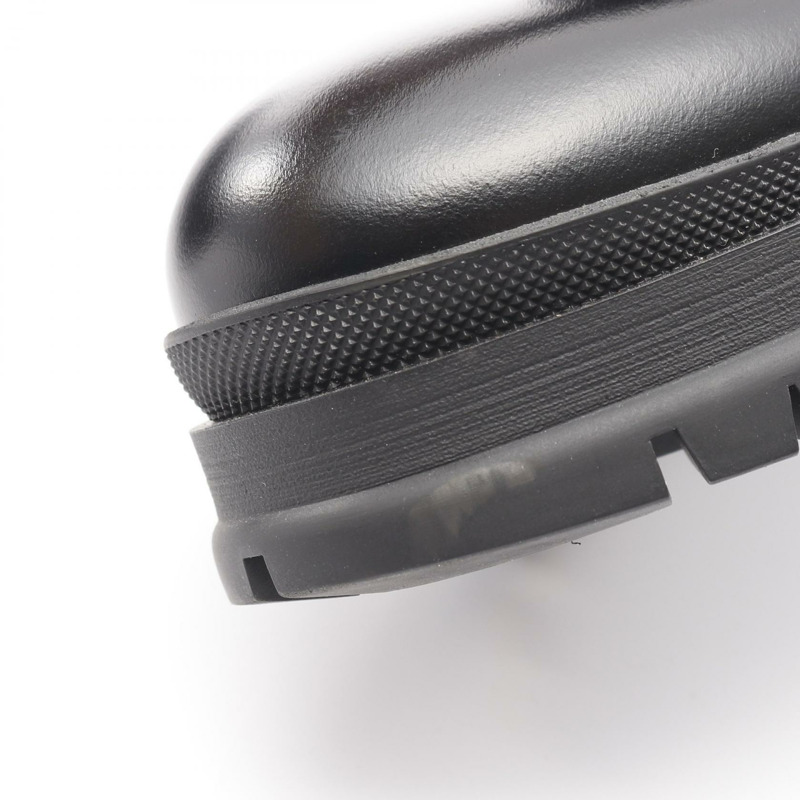 PRADA Re-Nylon 短靴高跟鞋 #38 尼龍皮革黑色二手女鞋-7