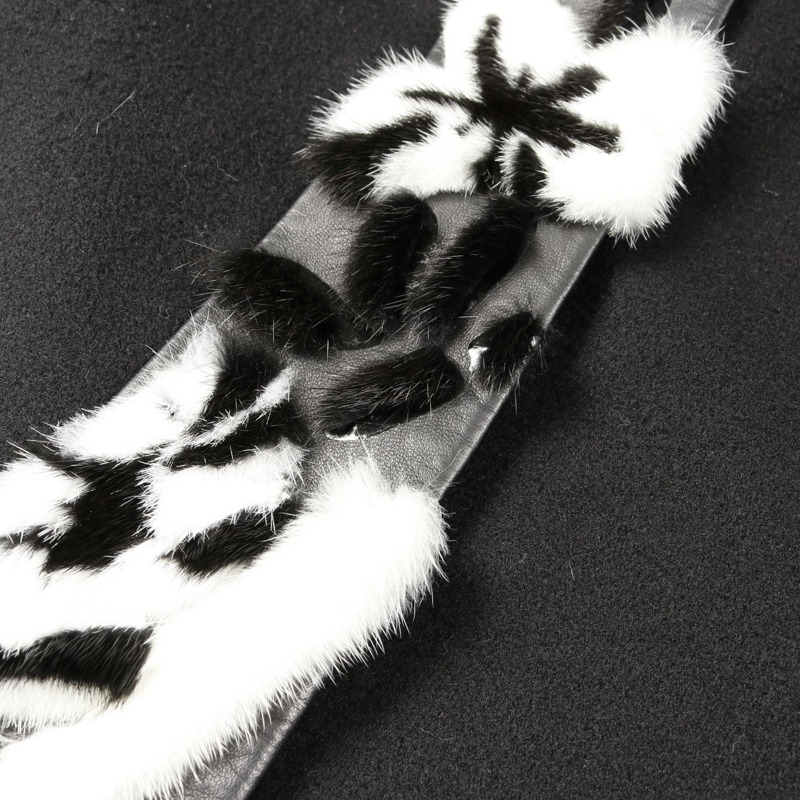 FENDI 其他款式羊絨貂皮大衣 黑白二手女裝-7