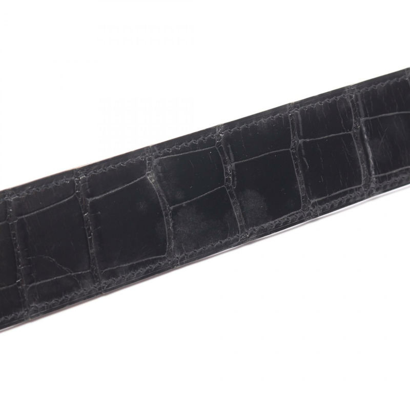 愛馬仕西部風格皮帶,黑色,二手,女士款-9