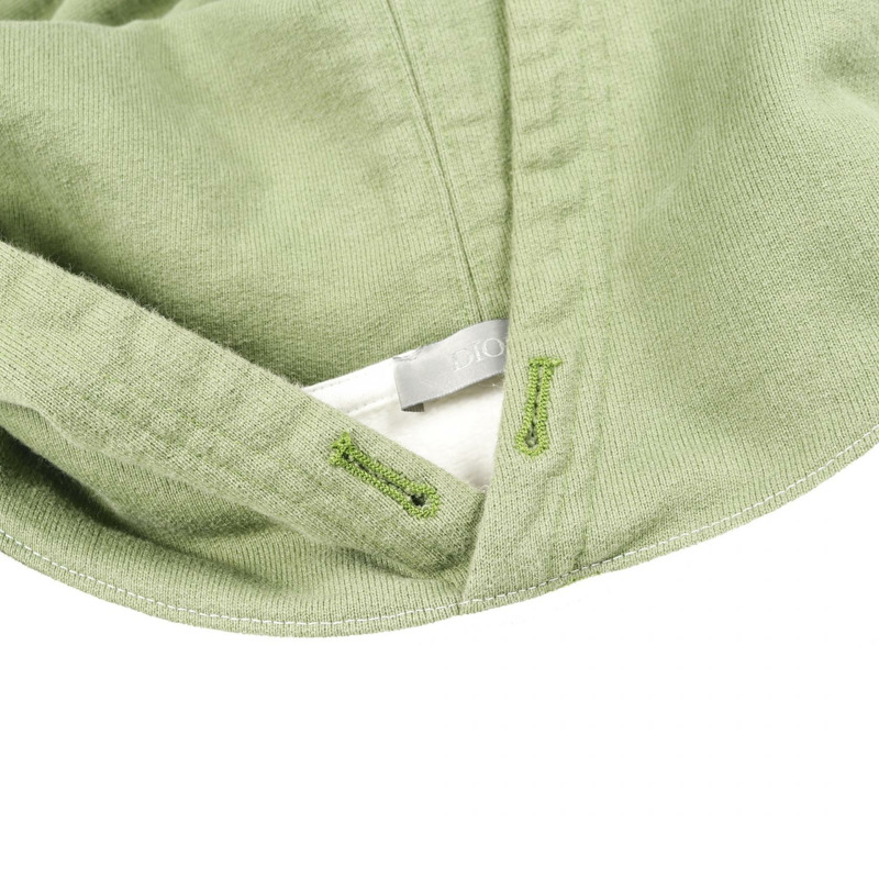 Dior × DENIM TEARS 連帽衫,純棉,白色/綠色,二手,男款 XL 碼-4