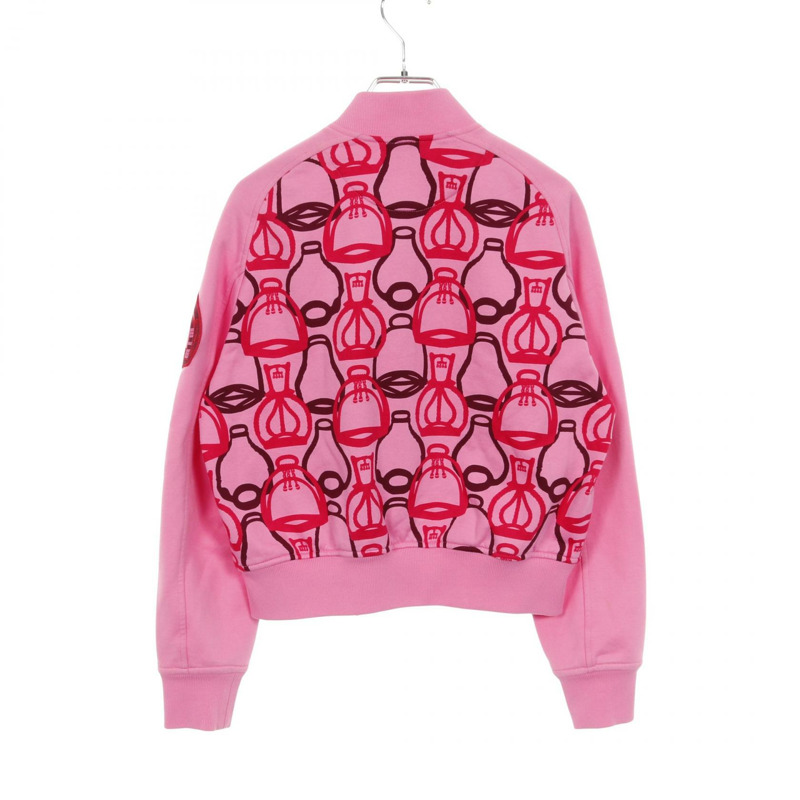 HERMES Fantaisie d'Etriers 夾克衫 3E4201DI 棉粉紅二手女 #34-1