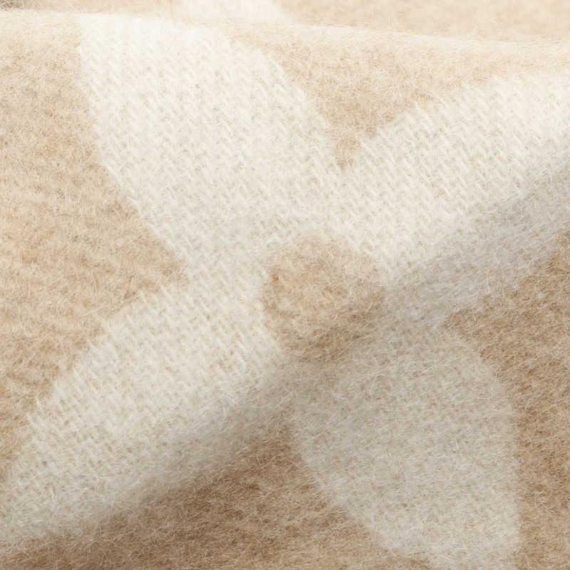 路易威登 (LOUIS VUITTON) 雷克雅未克冷圍巾 羊絨/貂絨 米色 白色 米色 二手 女士-2