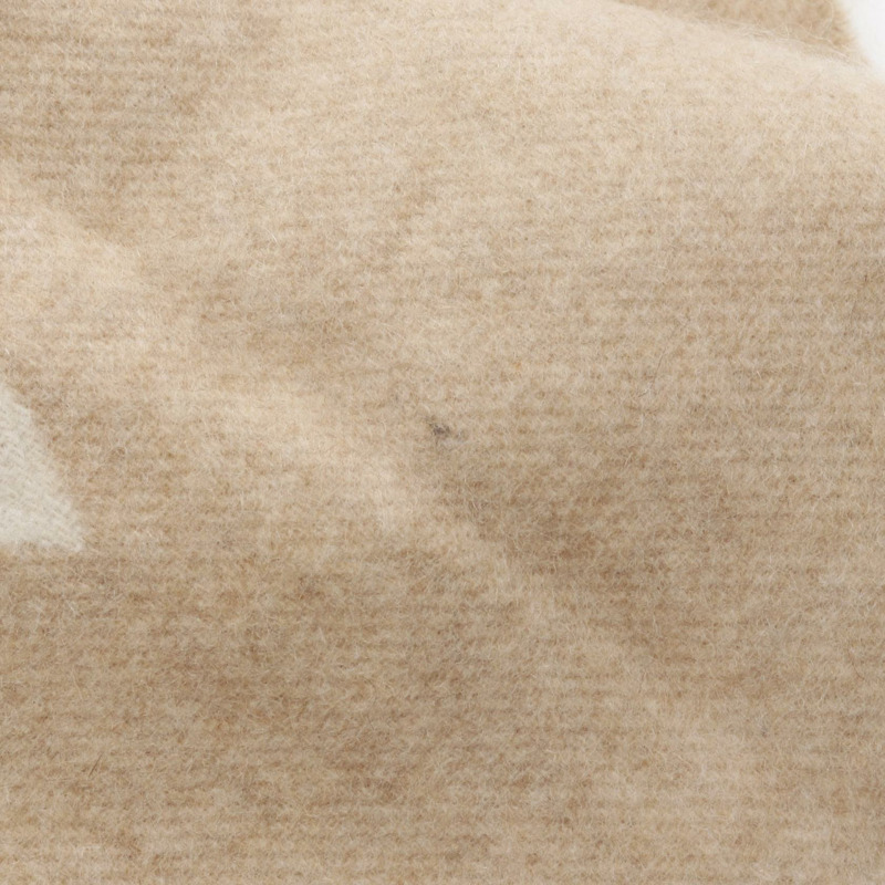 路易威登 (LOUIS VUITTON) 雷克雅未克冷圍巾 羊絨/貂絨 米色 白色 米色 二手 女士-3