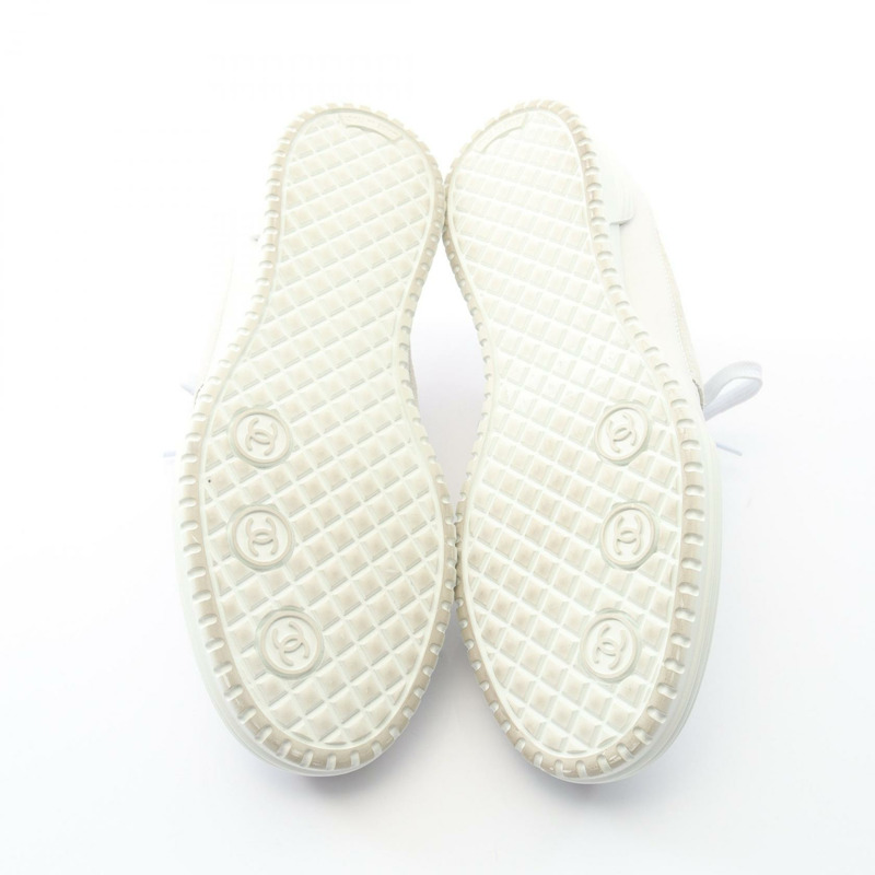 香奈兒 COCO 標誌運動鞋，白色，二手，女款，39碼-3