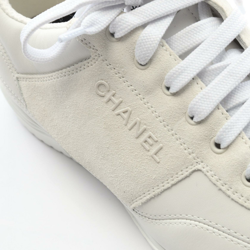 香奈兒 COCO 標誌運動鞋，白色，二手，女款，39碼-8