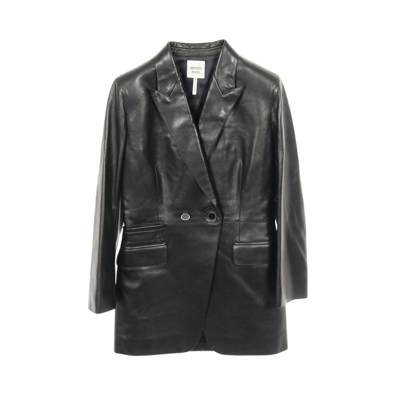 愛馬仕黑色二手女款牛仔皮牛仔皮革-0