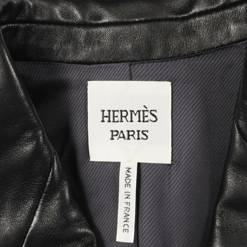 愛馬仕黑色二手女款牛仔皮牛仔皮革-2