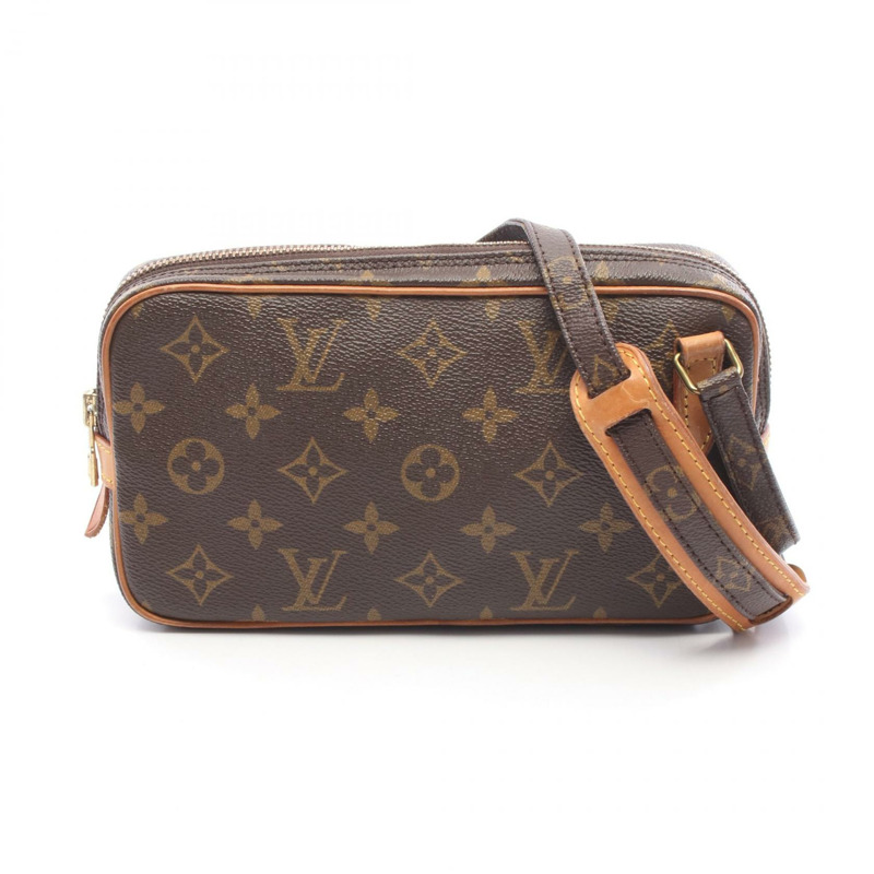 路易威登 Marly Bandouliere 單肩包 M51828 Monogram 棕色 二手 女士 LV-0