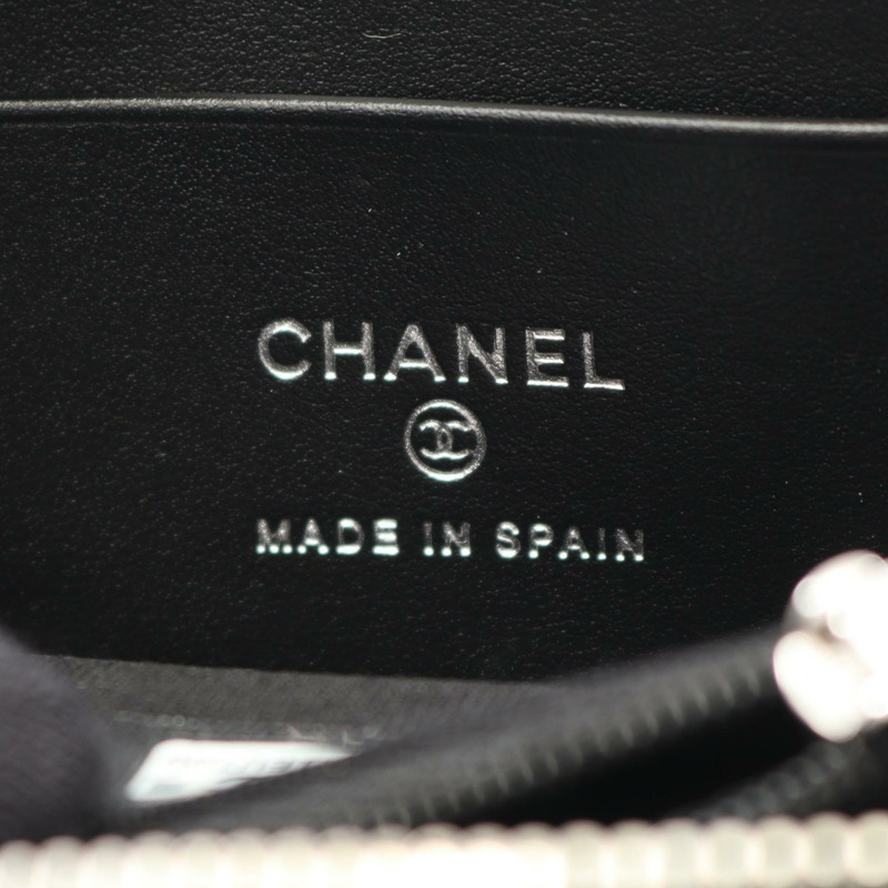 香奈兒 (CHANEL) 絎縫 COCO 標誌星形圖案皮夾 AP3728 小牛皮黑色 SHW 二手-3