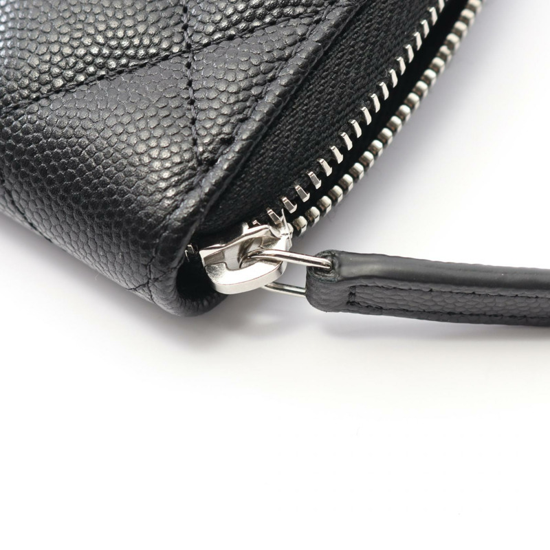 香奈兒 (CHANEL) 絎縫 COCO 標誌星形圖案皮夾 AP3728 小牛皮黑色 SHW 二手-5