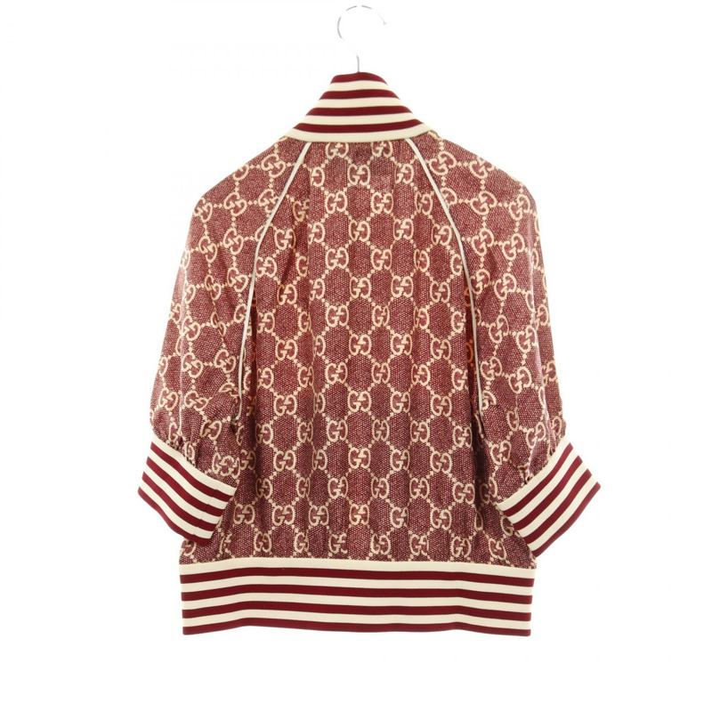 GUCCI GG圖案 其他外套 644588 真絲 波爾多米色 二手 女款-1