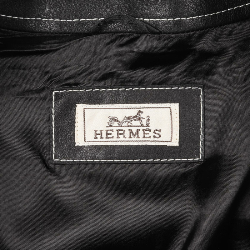 愛馬仕其他男士黑色羊毛夾克-2