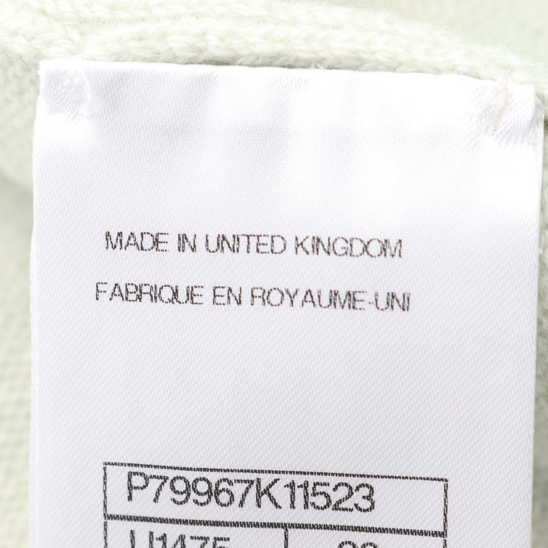 香奈兒 COCO 標誌紐扣開襟衫 針織羊絨衫 藍色 二手 女款 36碼 CC-4