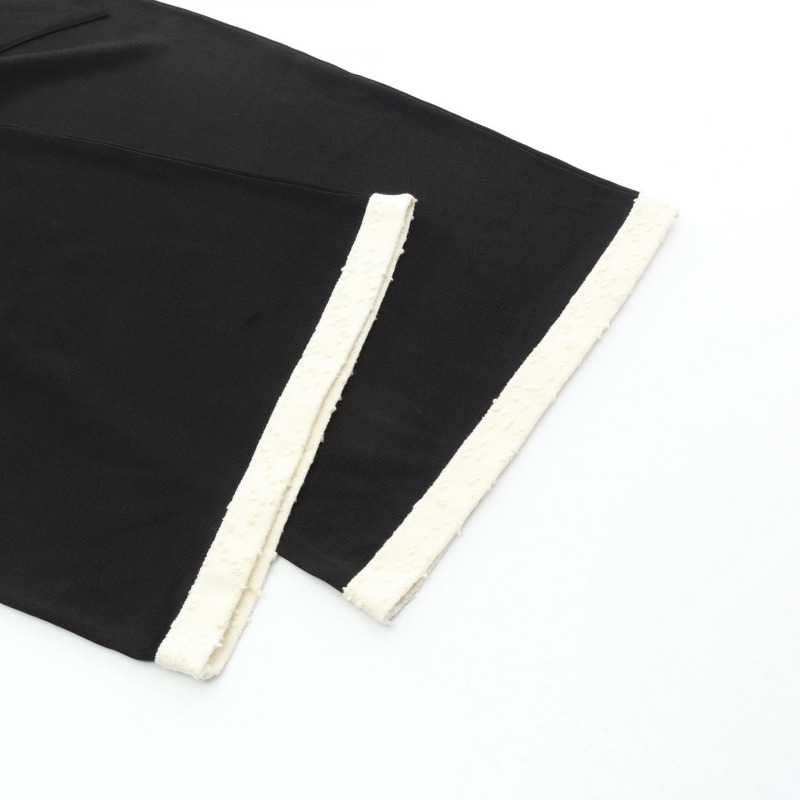 香奈兒 COCO 標誌針織褲,黑色,黏膠纖維材質,二手女款,34 碼 CC-5