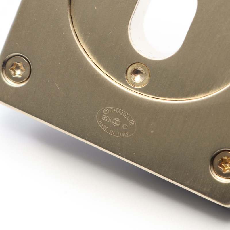 香奈兒 (CHANEL) 絎縫按扣腰帶,羊皮材質,黑色,二手,女士,Coco CC-3