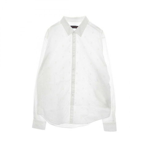 路易威登 LV Blazon 襯衫,長袖,純棉,白色,二手,男士 4L 碼